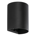 FARO 40523 - Applique SOLE 1xGU10/8W/230V nero arrotondato