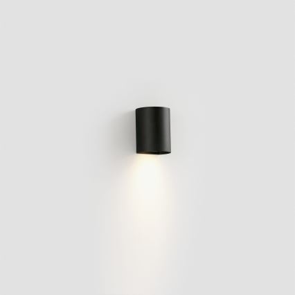 FARO 40523 - Applique SOLE 1xGU10/8W/230V nero arrotondato