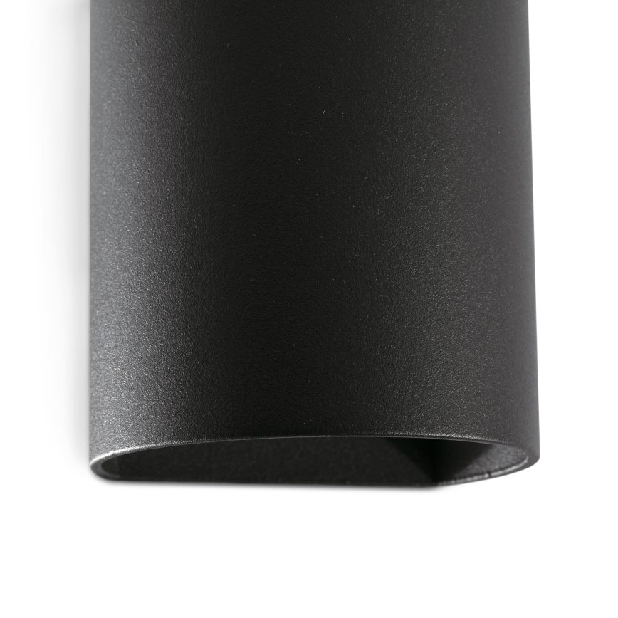 FARO 40523 - Applique SOLE 1xGU10/8W/230V nero arrotondato