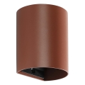 FARO 40525 - Applique SOLE 1xGU10/8W/230V color mattone arrotondato