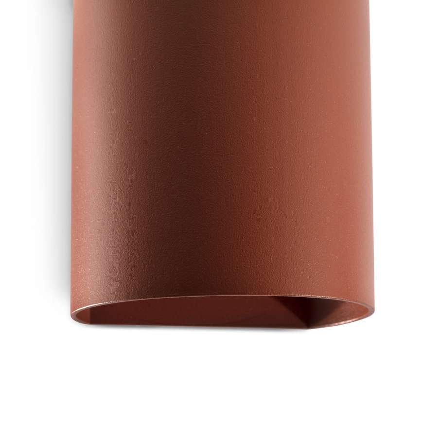 FARO 40525 - Applique SOLE 1xGU10/8W/230V color mattone arrotondato