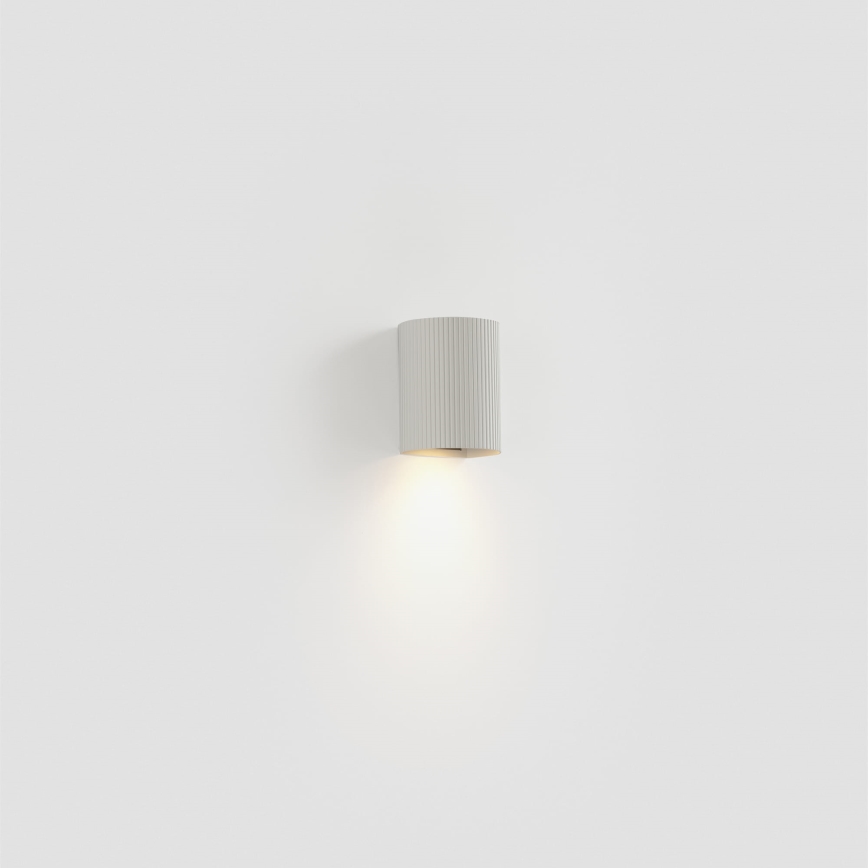 FARO 40526 - Applique SOLE 1xGU10/8W/230V bianco ondulato arrotondato
