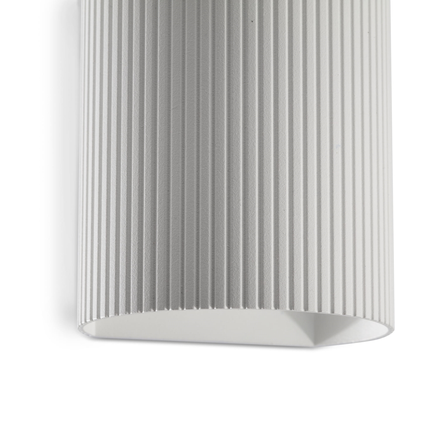 FARO 40526 - Applique SOLE 1xGU10/8W/230V bianco ondulato arrotondato