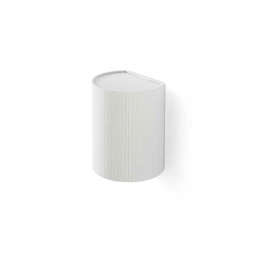 FARO 40526 - Applique SOLE 1xGU10/8W/230V bianco ondulato arrotondato