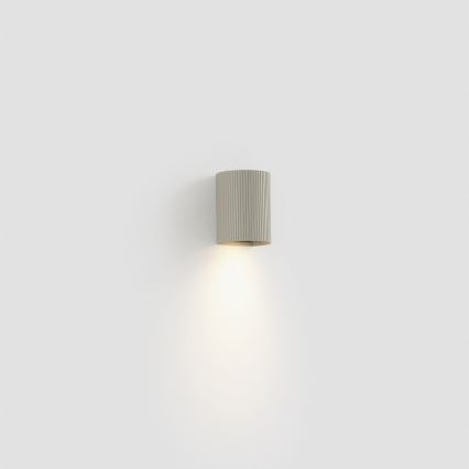 FARO 40528 - Applique SOLE 1xGU10/8W/230V grigio ondulato arrotondato