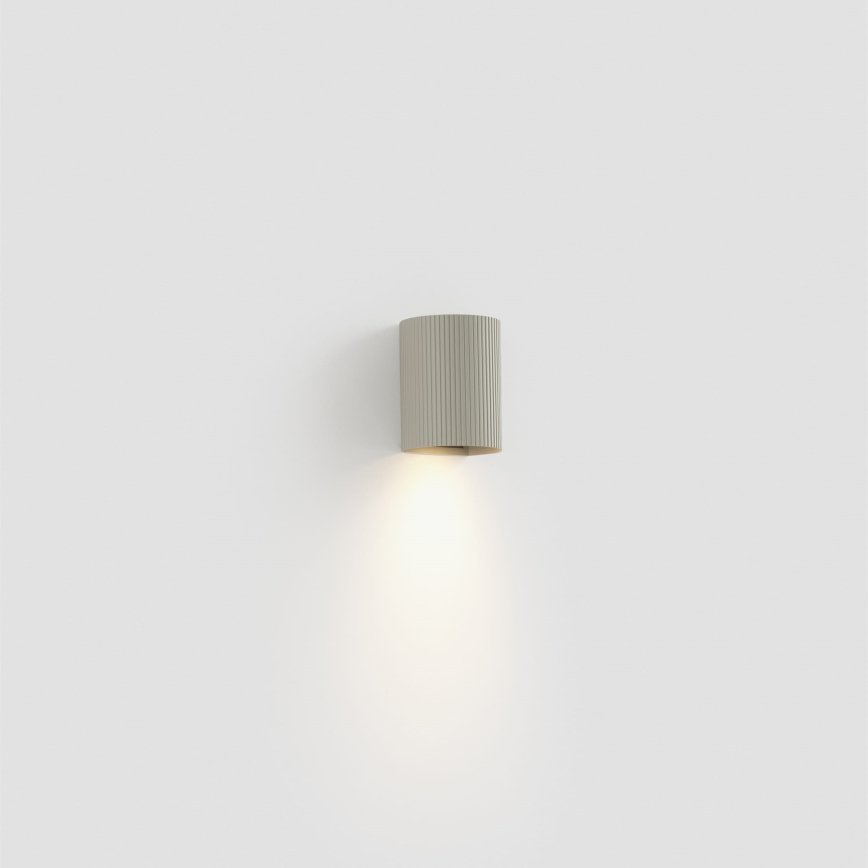FARO 40528 - Applique SOLE 1xGU10/8W/230V grigio ondulato arrotondato