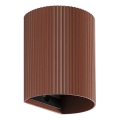 FARO 40529 - Applique SOLE 1xGU10/8W/230V color mattone ondulato arrotondato