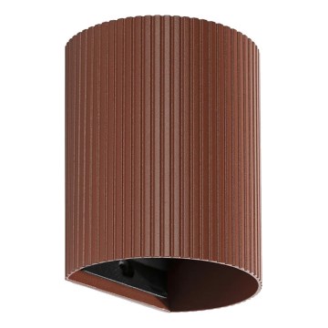 FARO 40529 - Applique SOLE 1xGU10/8W/230V color mattone ondulato arrotondato