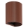 FARO 40529 - Applique SOLE 1xGU10/8W/230V color mattone ondulato arrotondato