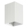 FARO 40534 - Applique SOLE 1xGU10/8W/230V bianco ondulato quadrato