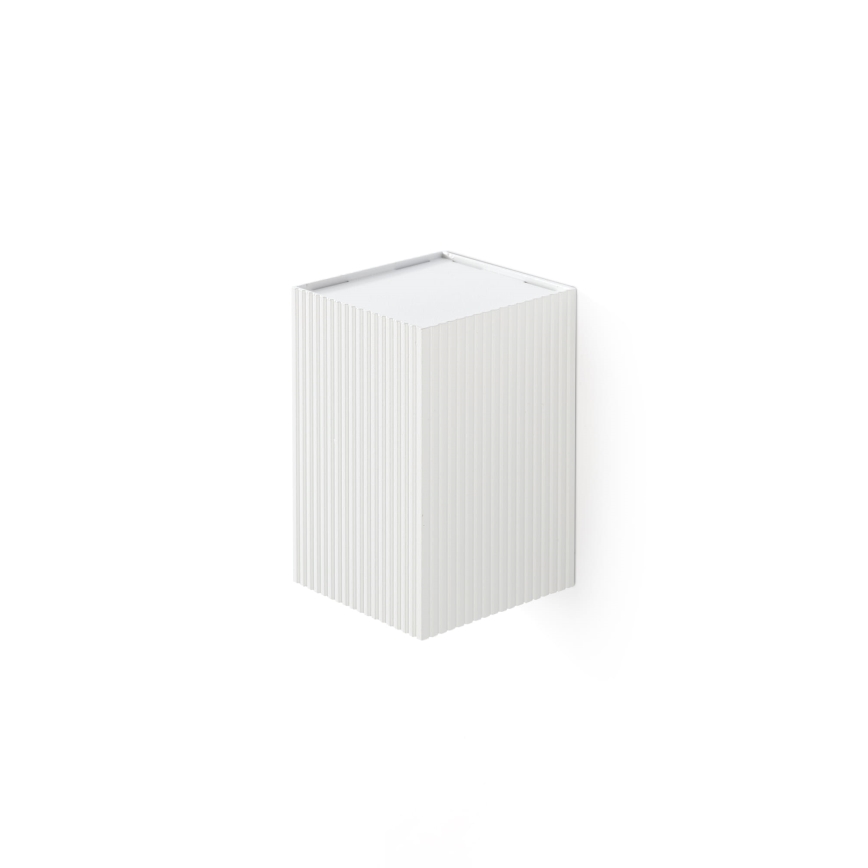 FARO 40534 - Applique SOLE 1xGU10/8W/230V bianco ondulato quadrato