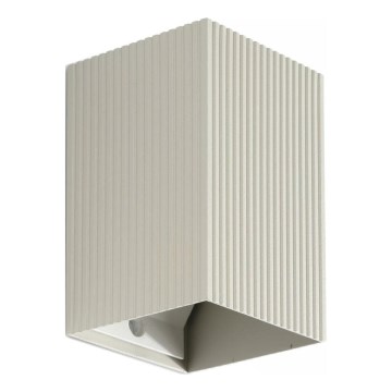 FARO 40536 - Applique SOLE 1xGU10/8W/230V grigio ondulato quadrato