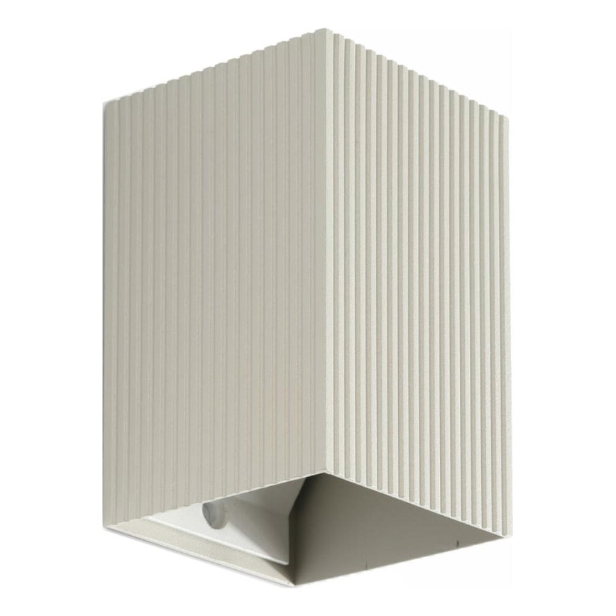 FARO 40536 - Applique SOLE 1xGU10/8W/230V grigio ondulato quadrato