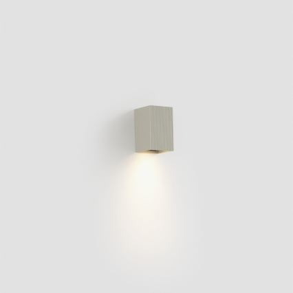 FARO 40536 - Applique SOLE 1xGU10/8W/230V grigio ondulato quadrato