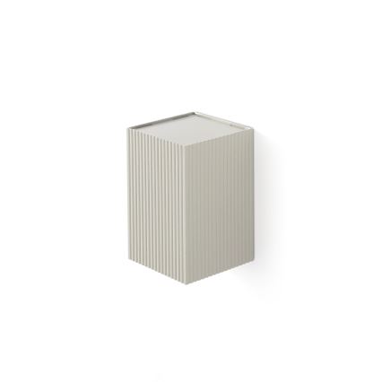FARO 40536 - Applique SOLE 1xGU10/8W/230V grigio ondulato quadrato