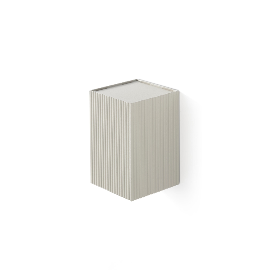 FARO 40536 - Applique SOLE 1xGU10/8W/230V grigio ondulato quadrato