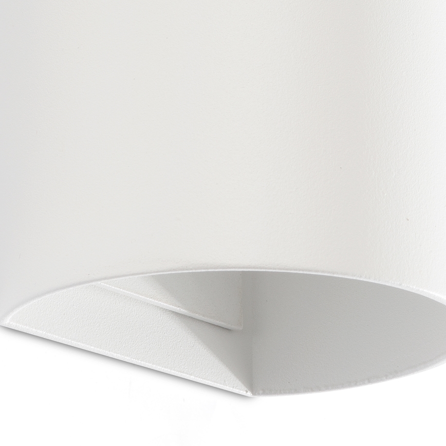 FARO 40538 - Applique SOLE 2xGU10/8W/230V bianco arrotondato