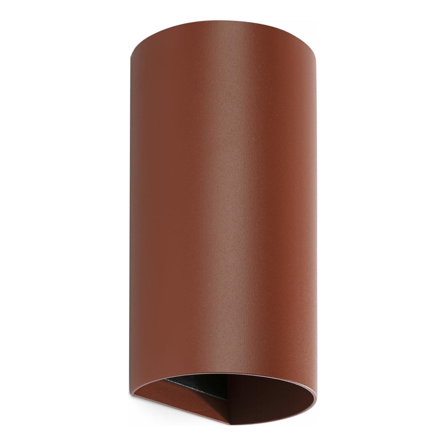 FARO 40541 - Applique SOLE 2xGU10/8W/230V color mattone arrotondato