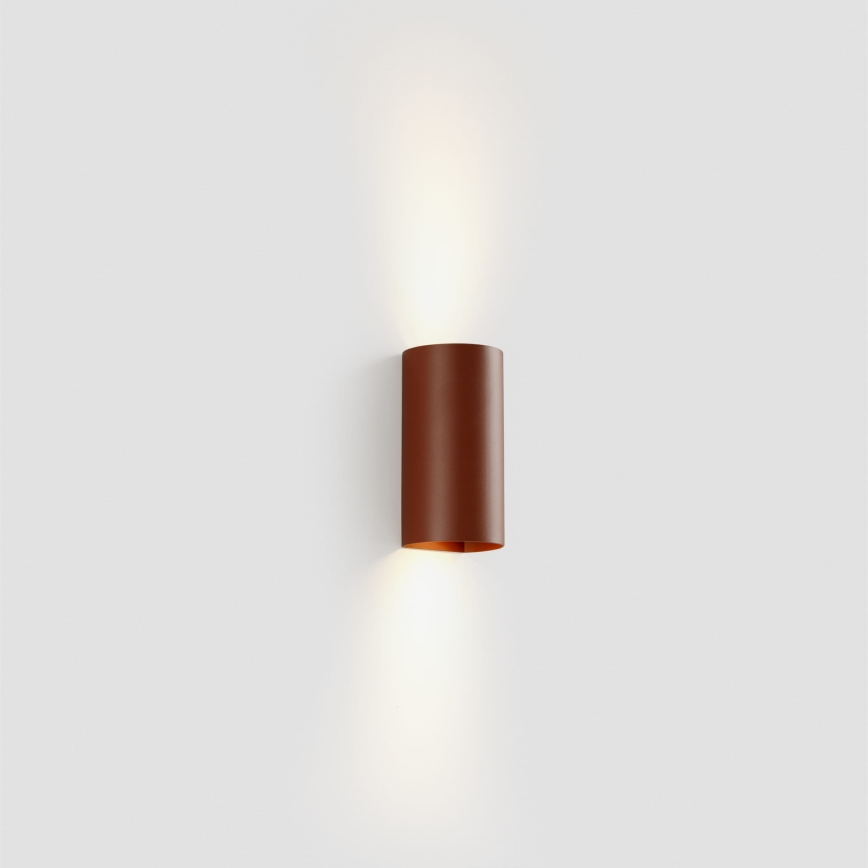 FARO 40541 - Applique SOLE 2xGU10/8W/230V color mattone arrotondato
