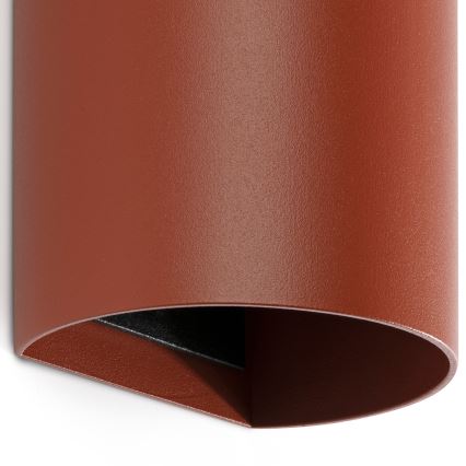 FARO 40541 - Applique SOLE 2xGU10/8W/230V color mattone arrotondato