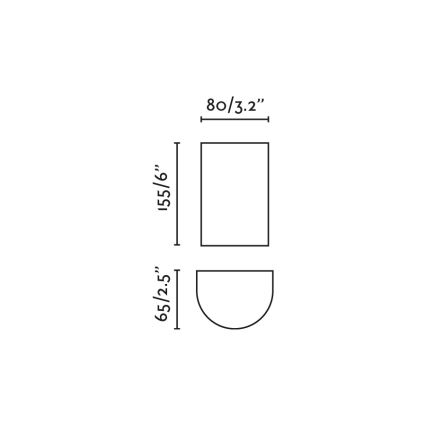FARO 40541 - Applique SOLE 2xGU10/8W/230V color mattone arrotondato