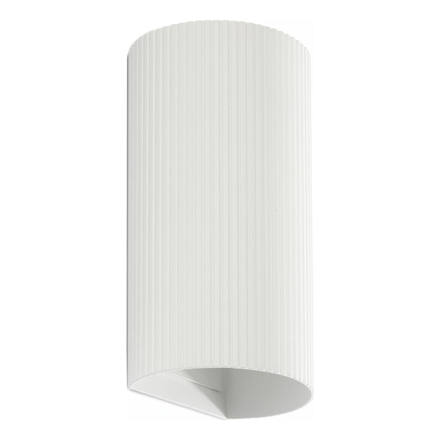 FARO 40542 - Applique SOLE 2xGU10/8W/230V bianco ondulato arrotondato