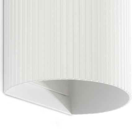 FARO 40542 - Applique SOLE 2xGU10/8W/230V bianco ondulato arrotondato