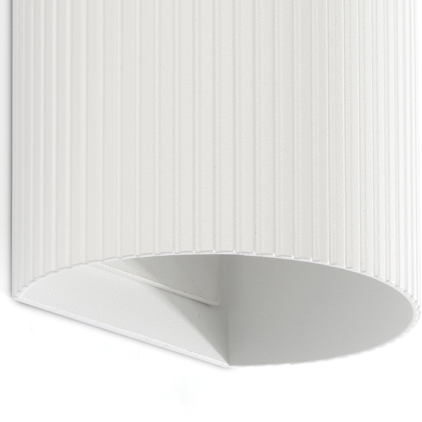 FARO 40542 - Applique SOLE 2xGU10/8W/230V bianco ondulato arrotondato