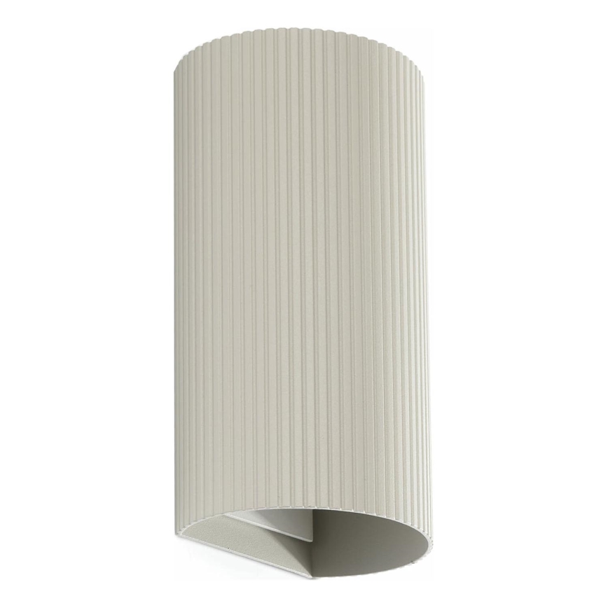 FARO 40544 - Applique SOLE 2xGU10/8W/230V grigio ondulato arrotondato