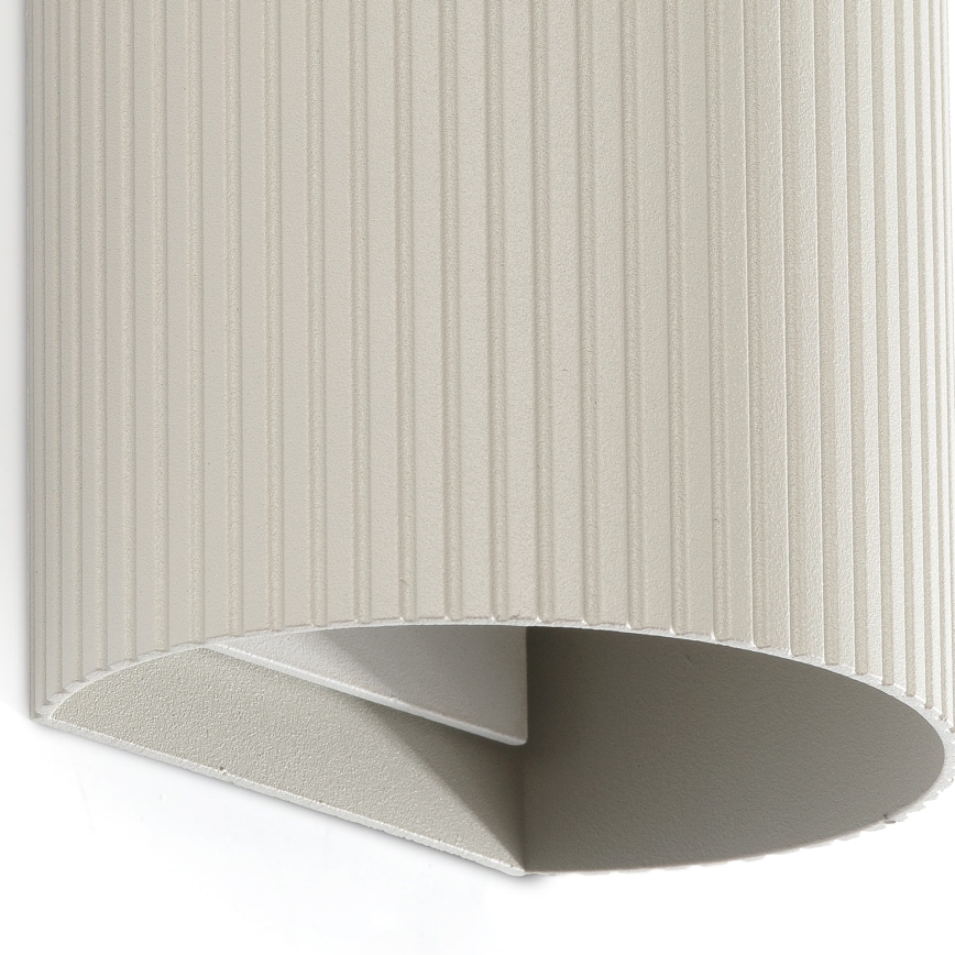 FARO 40544 - Applique SOLE 2xGU10/8W/230V grigio ondulato arrotondato