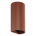 FARO 40545 - Applique SOLE 2xGU10/8W/230V color mattone ondulato arrotondato