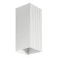 FARO 40565 - Applique SOLE 2xGU10/8W/230V bianco ondulato quadrato