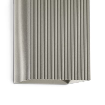 FARO 40567 - Applique SOLE 2xGU10/8W/230V grigio ondulato quadrato