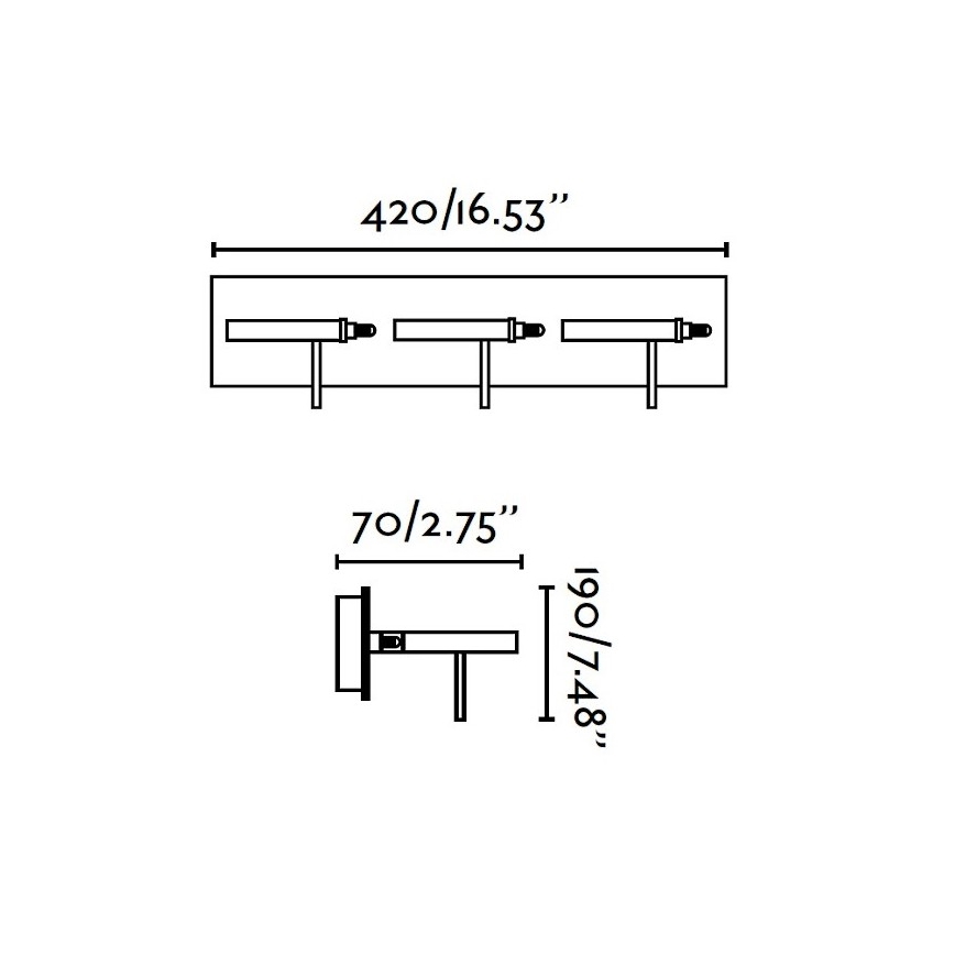 FARO 40805 - LED Wandbeleuchtung BOREAL 3xLED/5W/230V