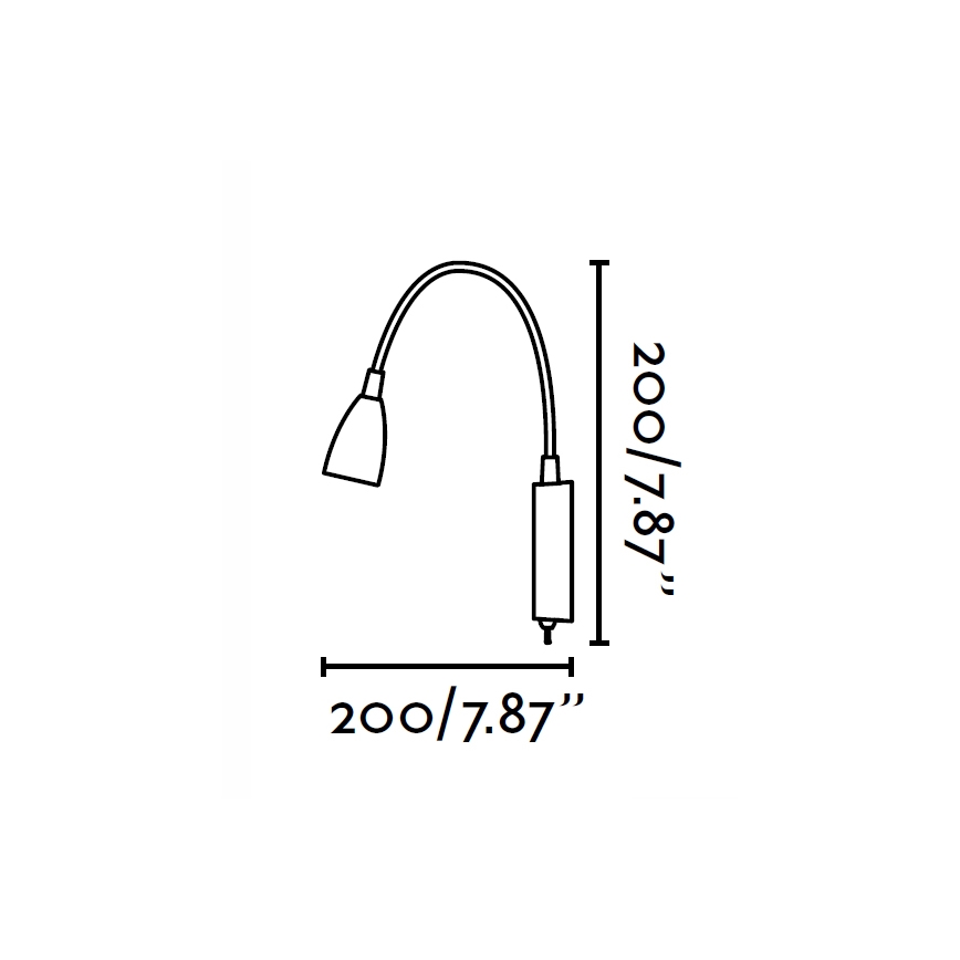 FARO 41019 - Applique murale LOKE LED/3W/230V