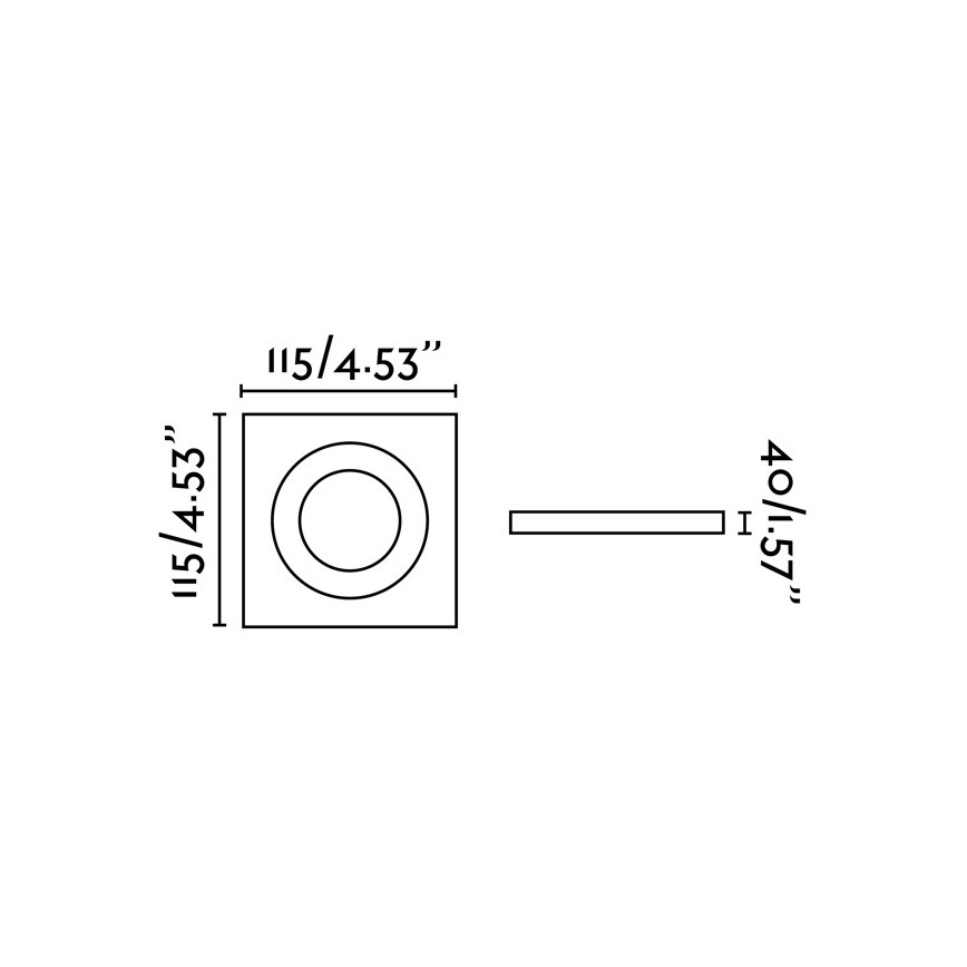 FARO 43402 - Cadre pour luminaire encastré ARGÓN blanc