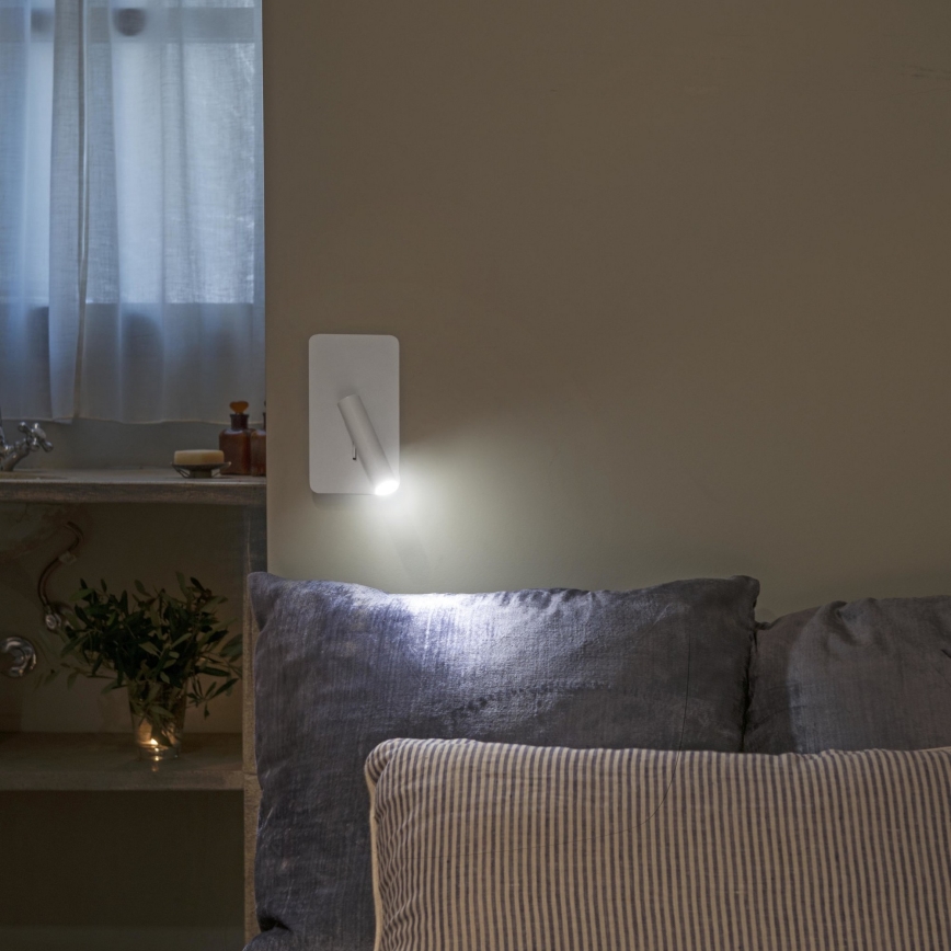 FARO 62120 - Faretto da muro LED SUAU LED/3W/230V bianco