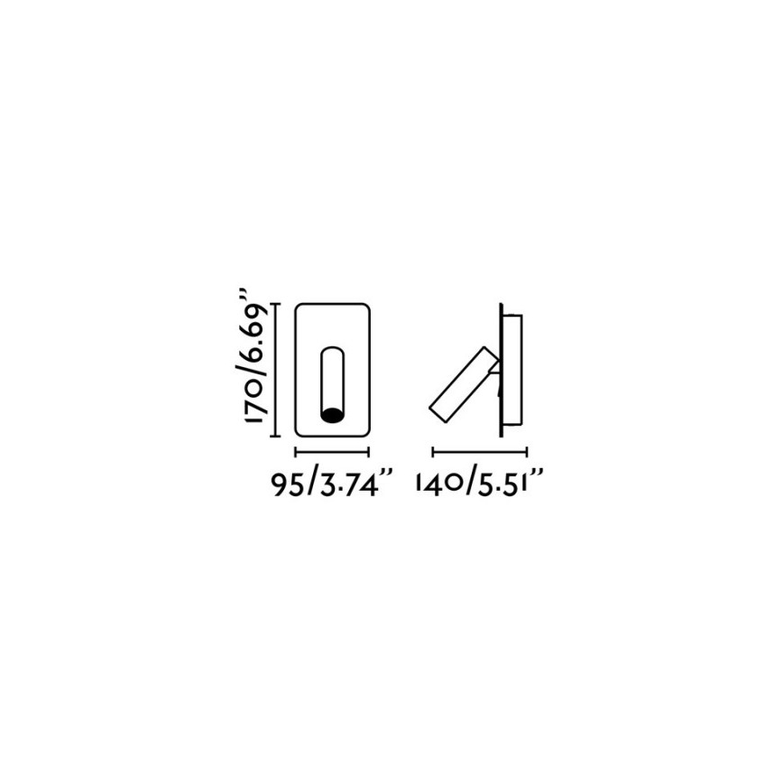 FARO 62128 - Spot mural LED SUAU LED/3W/230V