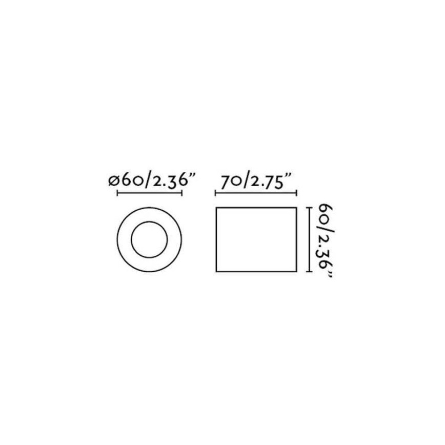 FARO 62151 - Wandleuchte TEN 1xE27/20W/230V schwarz