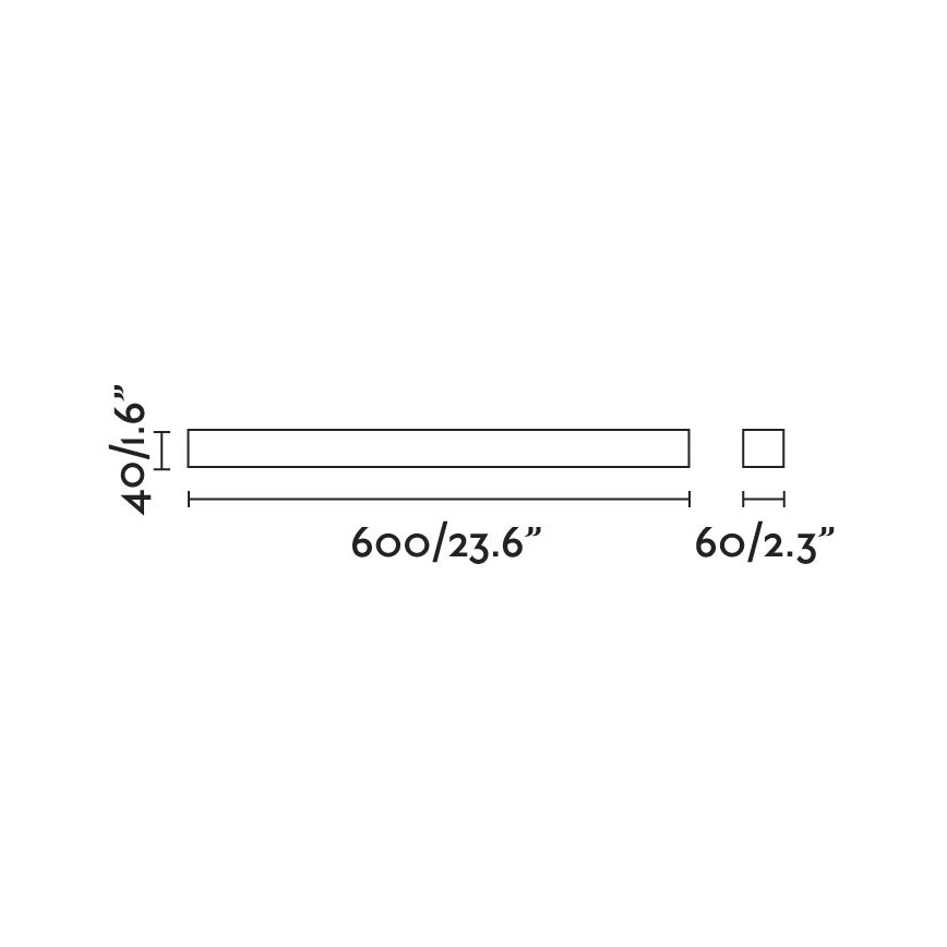 FARO 63316 - LED-Spiegelbeleuchtung für Badezimmer NILO-1 LED/12W/230V IP44 schwarz