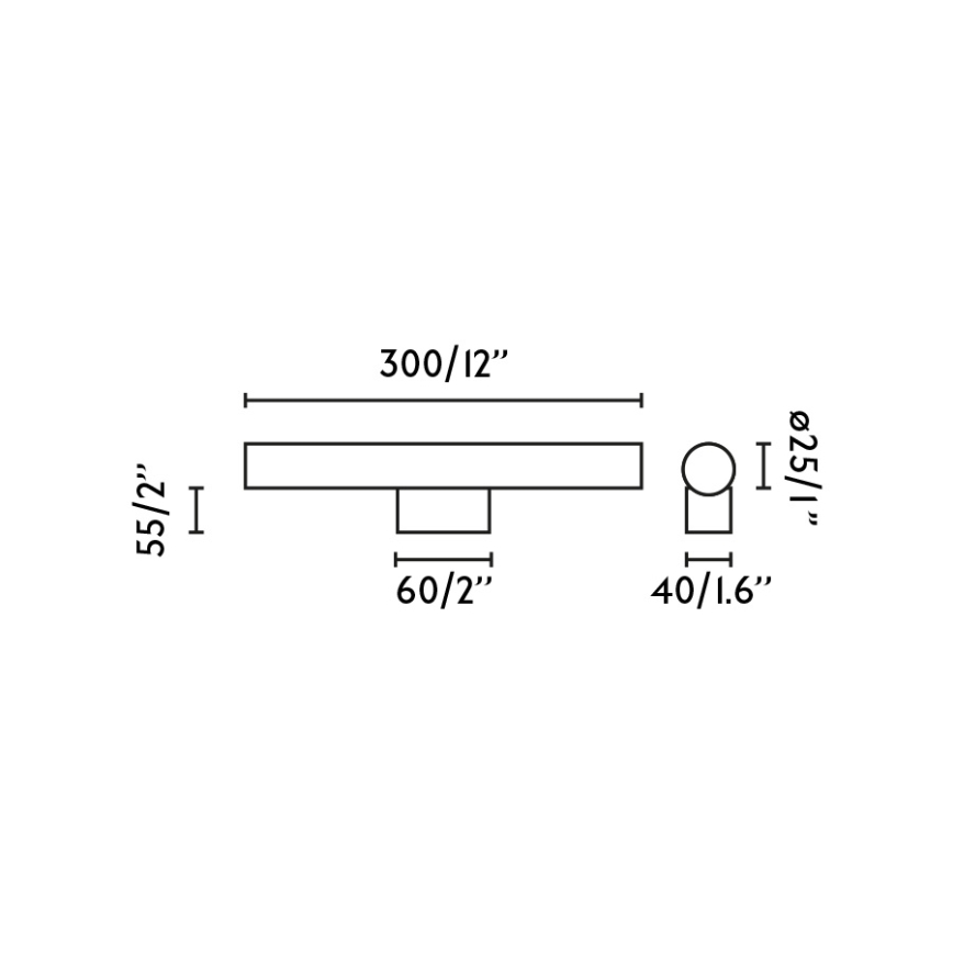 FARO 63546 - Illuminazione a LED per specchi da bagno CALMA LED/5W/230V IP44 bianco