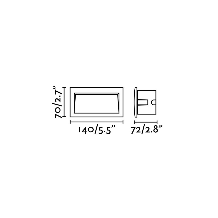 FARO 70147 - LED Außen-Einbauleuchte SEDNA-2 LED/3W/230V IP65