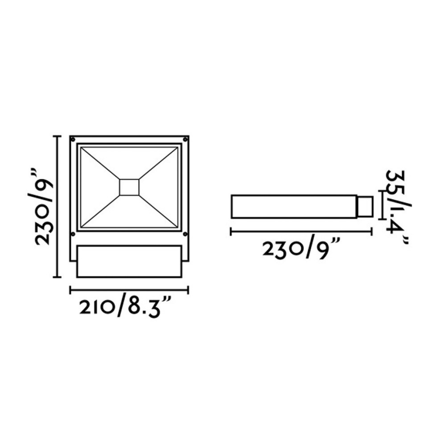 FARO 70261 - Riflettore LED KARL LED/12W/230V IP65