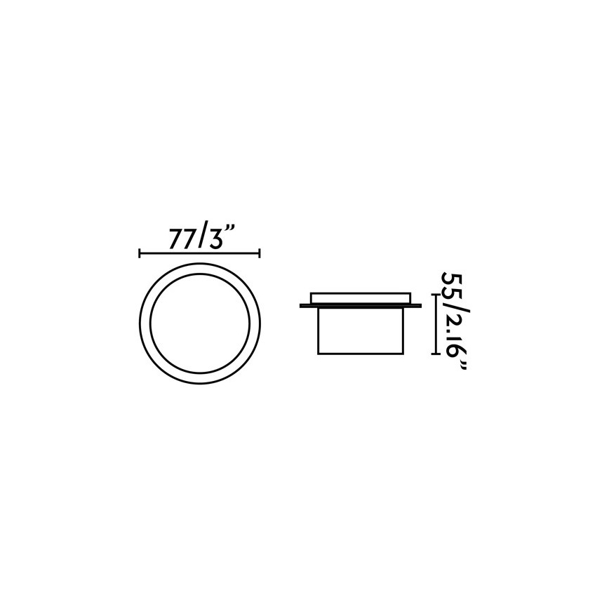 FARO 70265 - Lampada da incasso LED per bagni GALO LED/3W/230V IP54