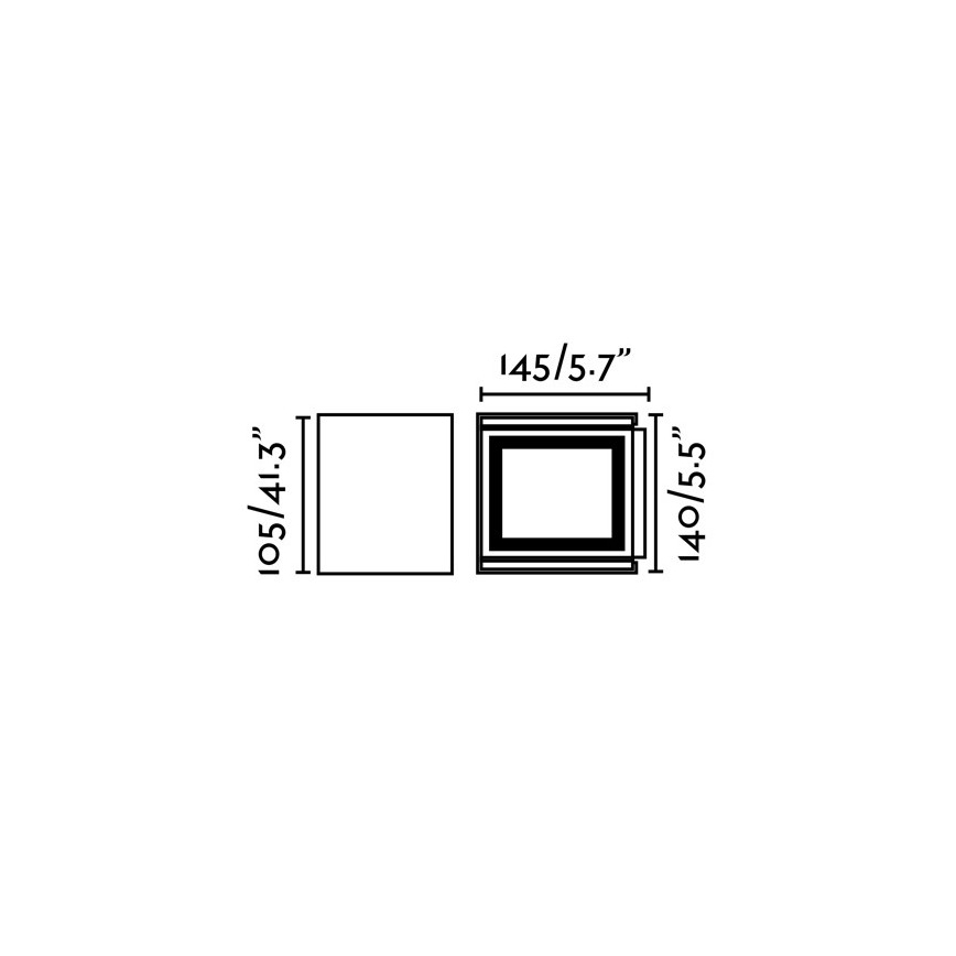 FARO 70270 - Applique murale LED extérieure OLAN 2xLED/3W/230V IP54