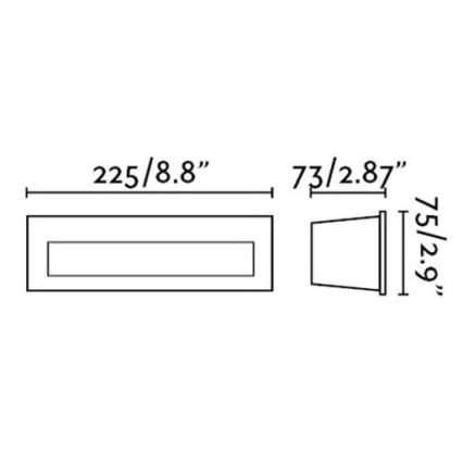 FARO 70271 - LED Außen-Einbauleuchte NAT LED/8W/230V IP65 weiß