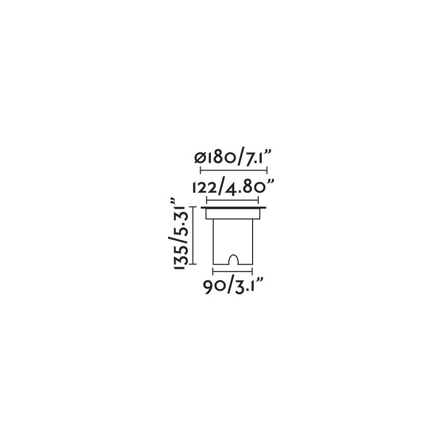 FARO 70309 - LED-Einfahrtsleuchte für den Außenbereich GEISER LED/15W/230V IK08 IP67