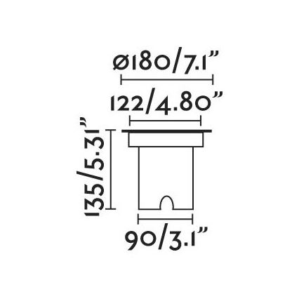 FARO 70309 - Luminaire LED d'extérieur encastrable pour passage GEISER LED/12,5W/230V IK08 IP67