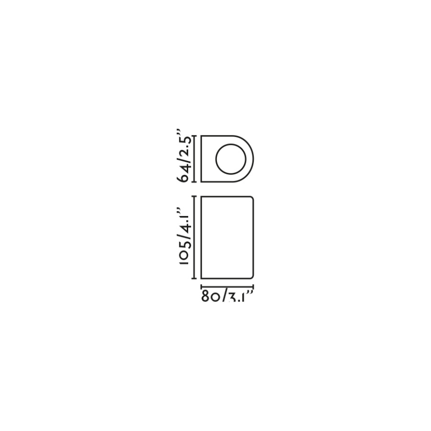 FARO 70323 - Applique da esterno ESTELA 1xGU10/5W/230V IP65 bianca