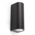 FARO 70327 - Applique murale extérieure ESTELA 2xGU10/5W/230V IP65 noire